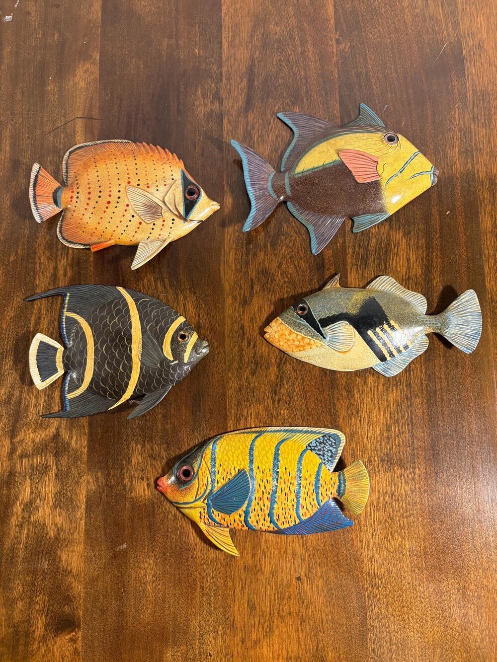 Nautical Colorful Fish Wall Decor, Set of 6